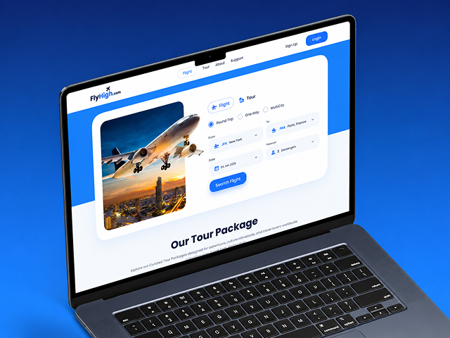 Flight Booking Website Development