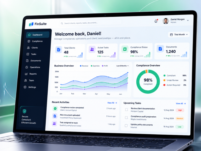 FinCompliance - Online Finance Management Web Application