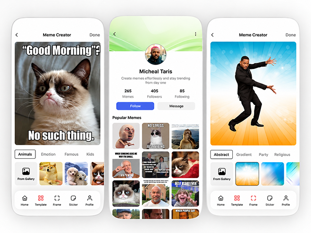 AI Meme Creator/Generator App Development
