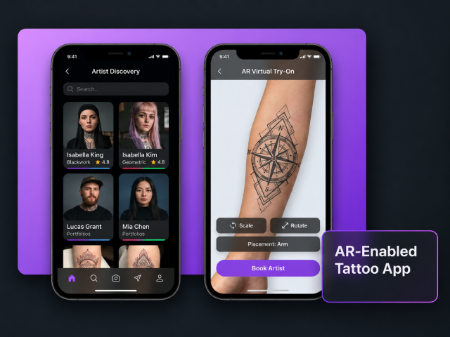 AR-Enabled Tattoo App Development